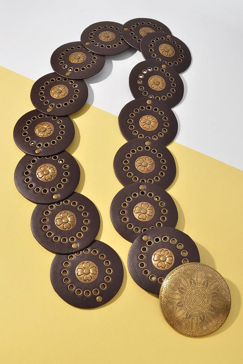 Single Liner Boho Disk Belt