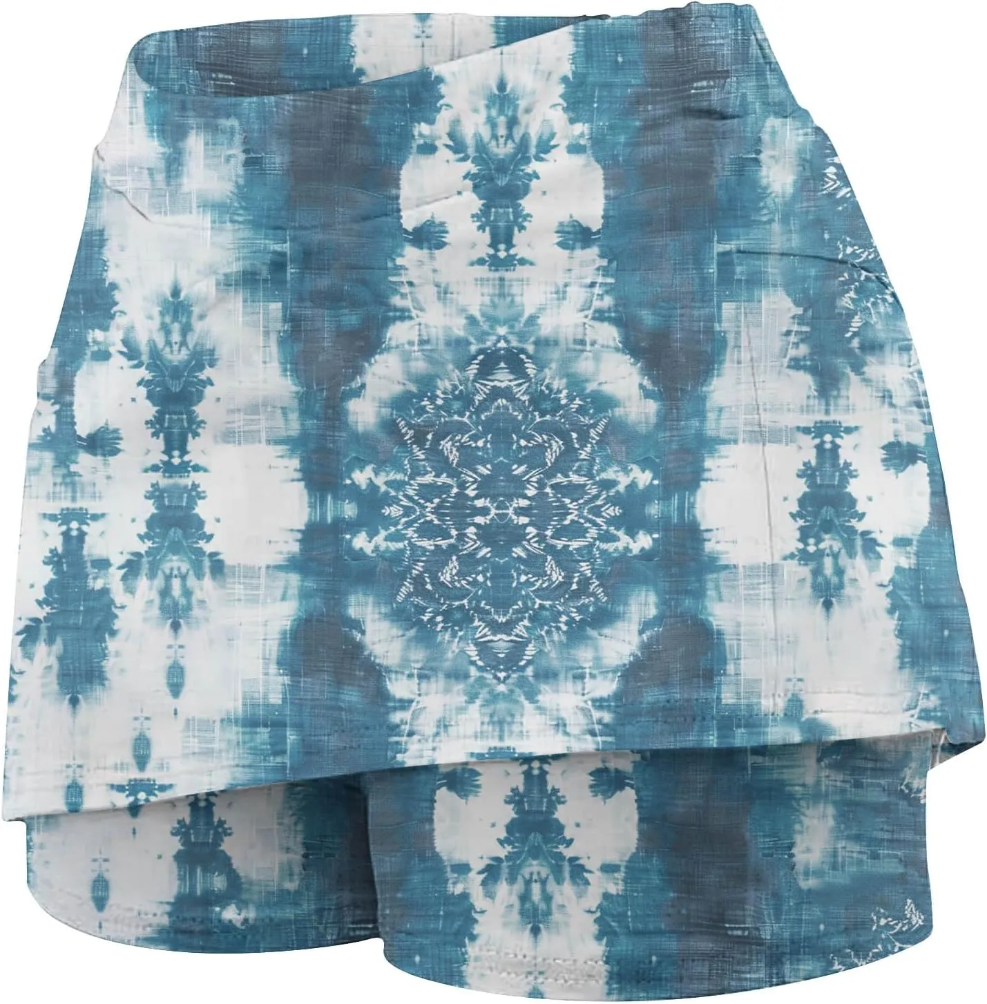 Skorts for Women Dressy Casual Tie Dye Skirts for Women High Waist Athletic Golf Tennis Skirt with Built in Shorts