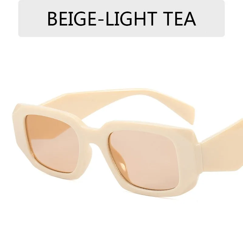 Small Polygon Rectangle   Sun Glasses