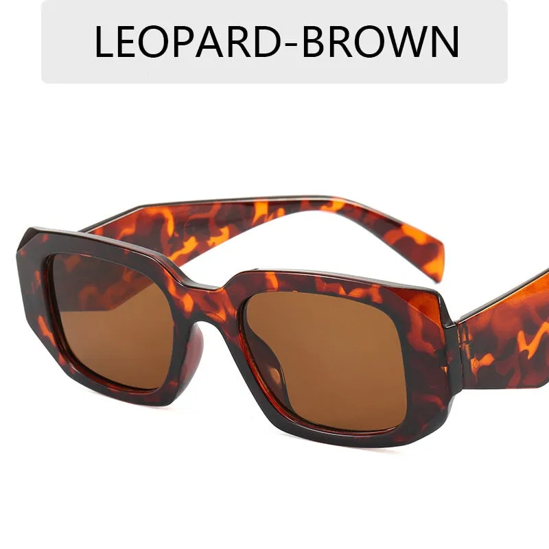 Small Polygon Rectangle   Sun Glasses