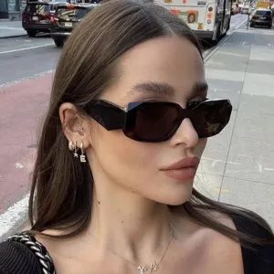 Small Polygon Rectangle   Sun Glasses