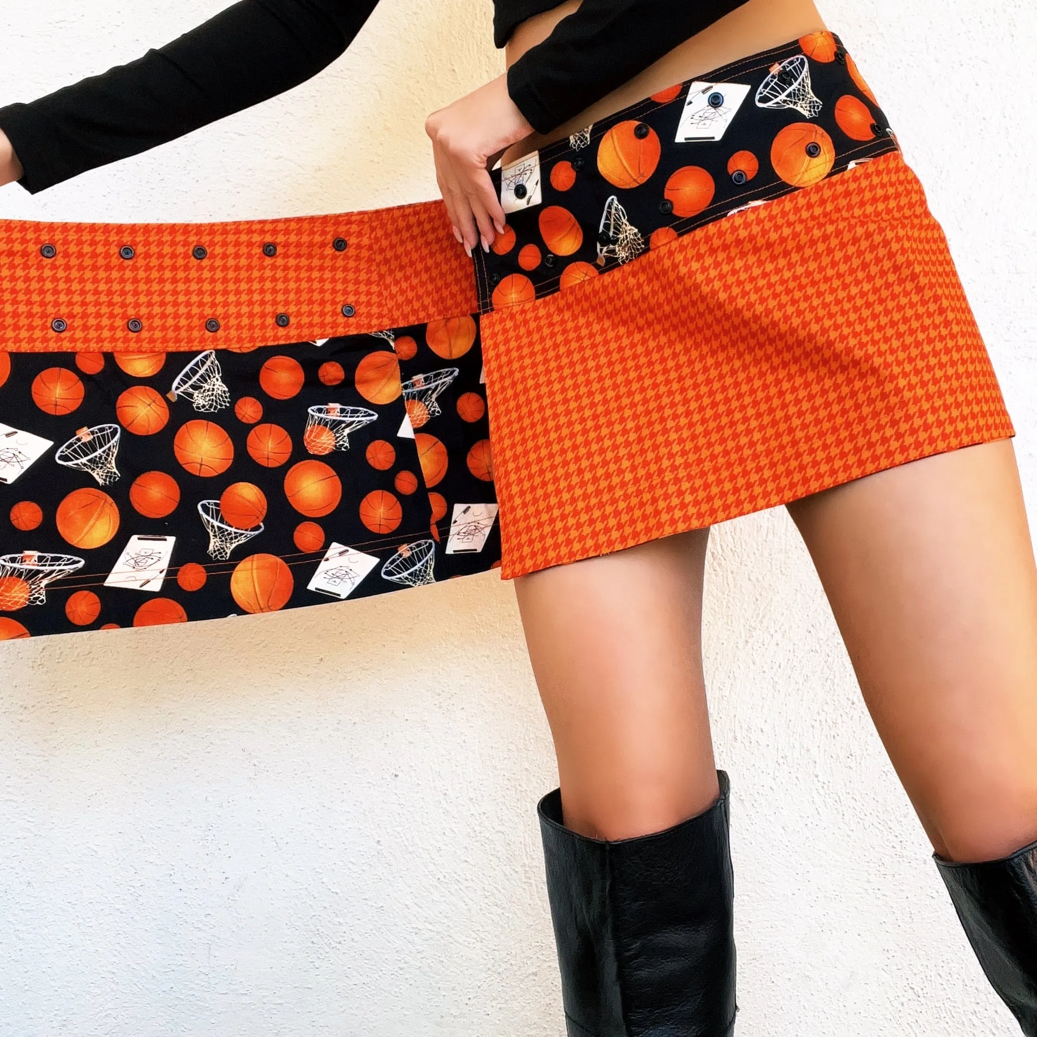Sporty Reversible Mini Skirt