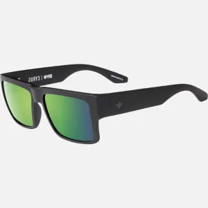 Spy Sunglasses Cyrus - Soft Matte Black Happy Bronze Polar W/Green Spectra