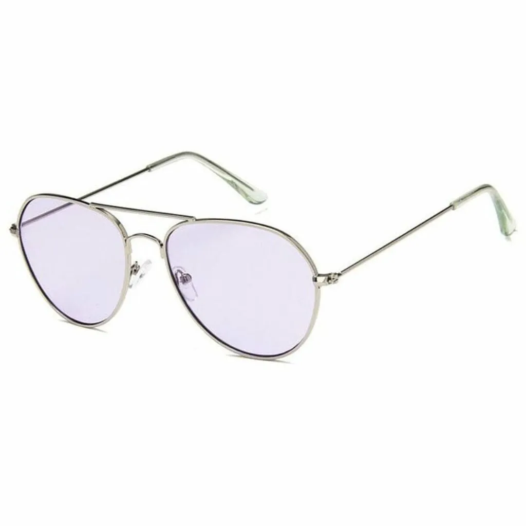 Stylish Candy Lens Aviator Sunglasses For Men And Women