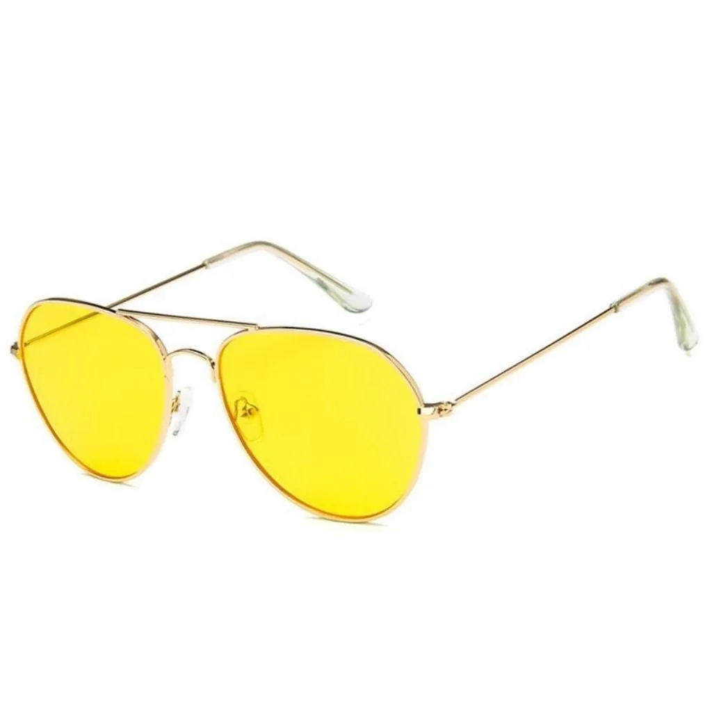 Stylish Candy Lens Aviator Sunglasses For Men And Women