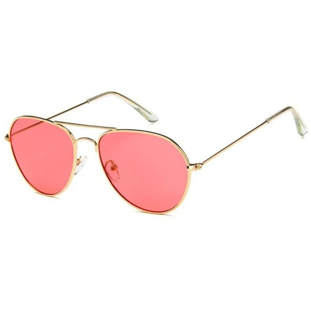 Stylish Candy Lens Aviator Sunglasses For Men And Women