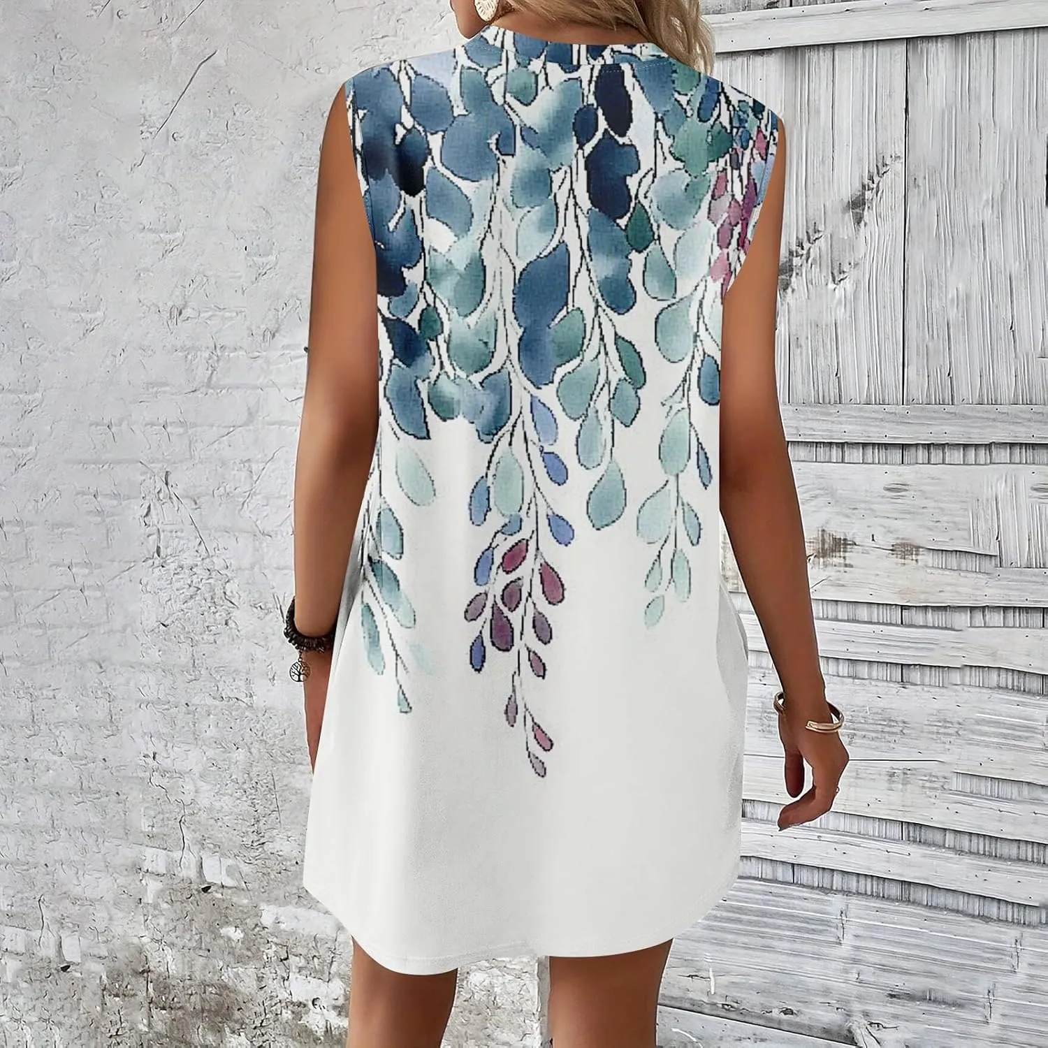 Summer Dresses for Women 2025 Petite Sleeveless Midi Tank Dress Casual Beach Sundress Crewneck Basic T Shirt Dresses
