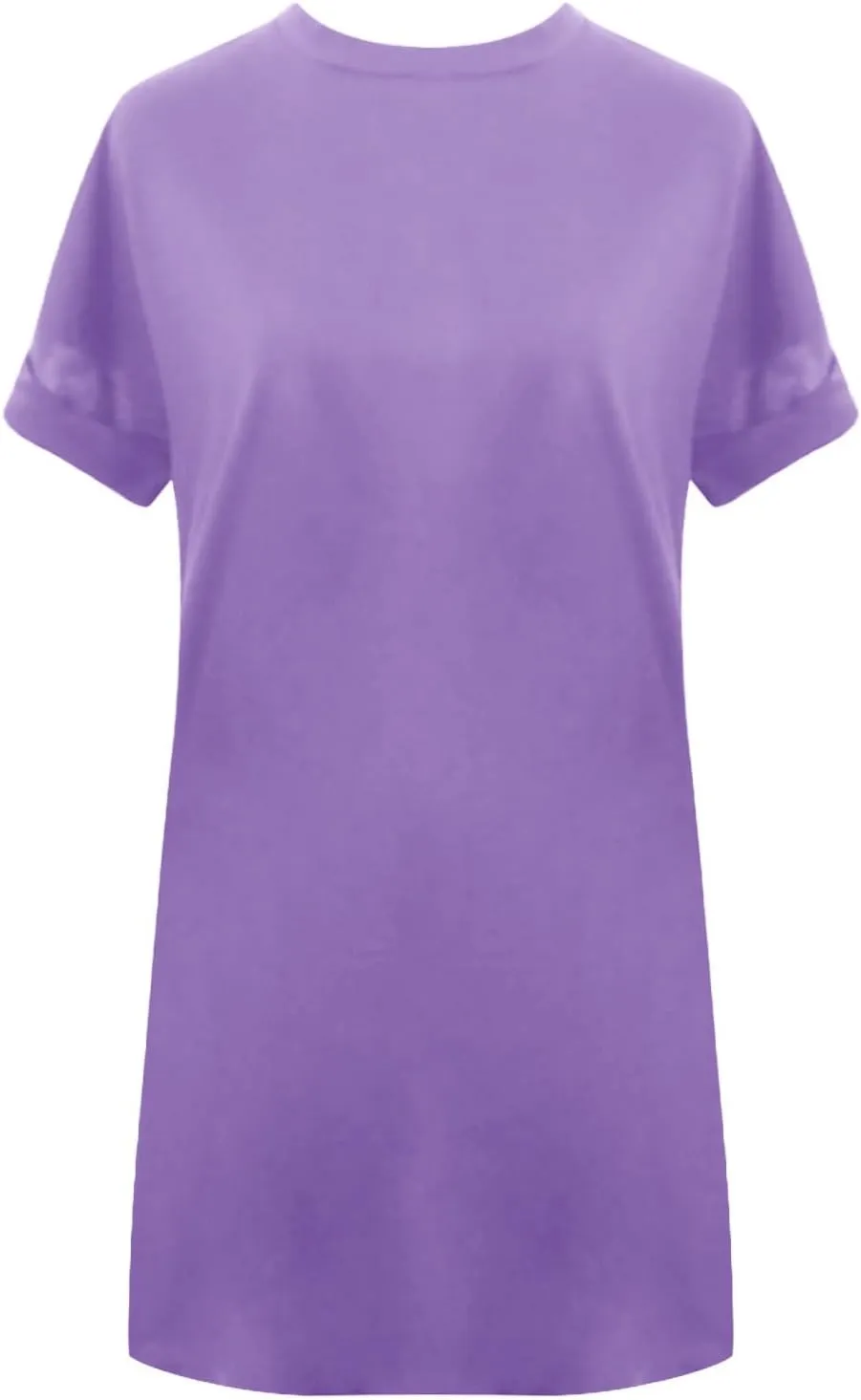 Summer Dresses for Women Casual Short Sleeve T Shirt Beach Sundress Nightgown Crew Neck Loose Fit Dress with Pockets