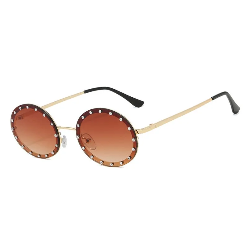 Sunglasses Men Small Vintage  Glasses Women Driving Metal Eyewear Glasses UV400