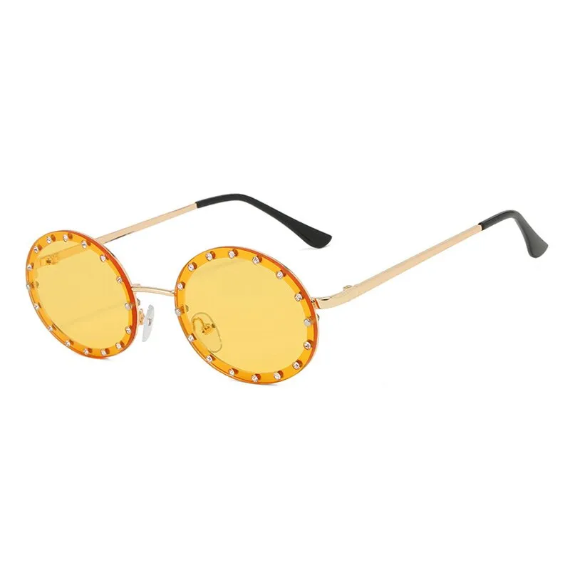 Sunglasses Men Small Vintage  Glasses Women Driving Metal Eyewear Glasses UV400