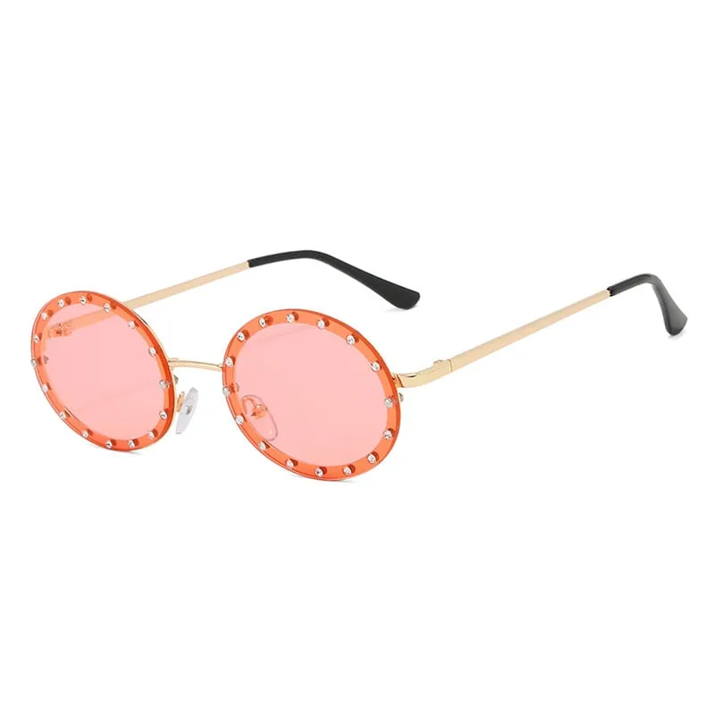 Sunglasses Men Small Vintage  Glasses Women Driving Metal Eyewear Glasses UV400