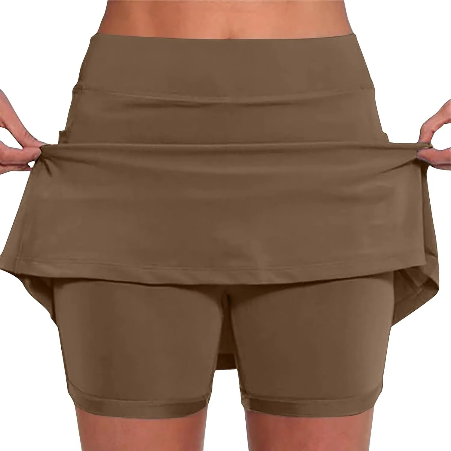 TANGNADE Tennis Skirts for Women Athletic Skorts Casual Plus Size Mid-Waist Golf Yoga Outfit Trendy Summer Clothes