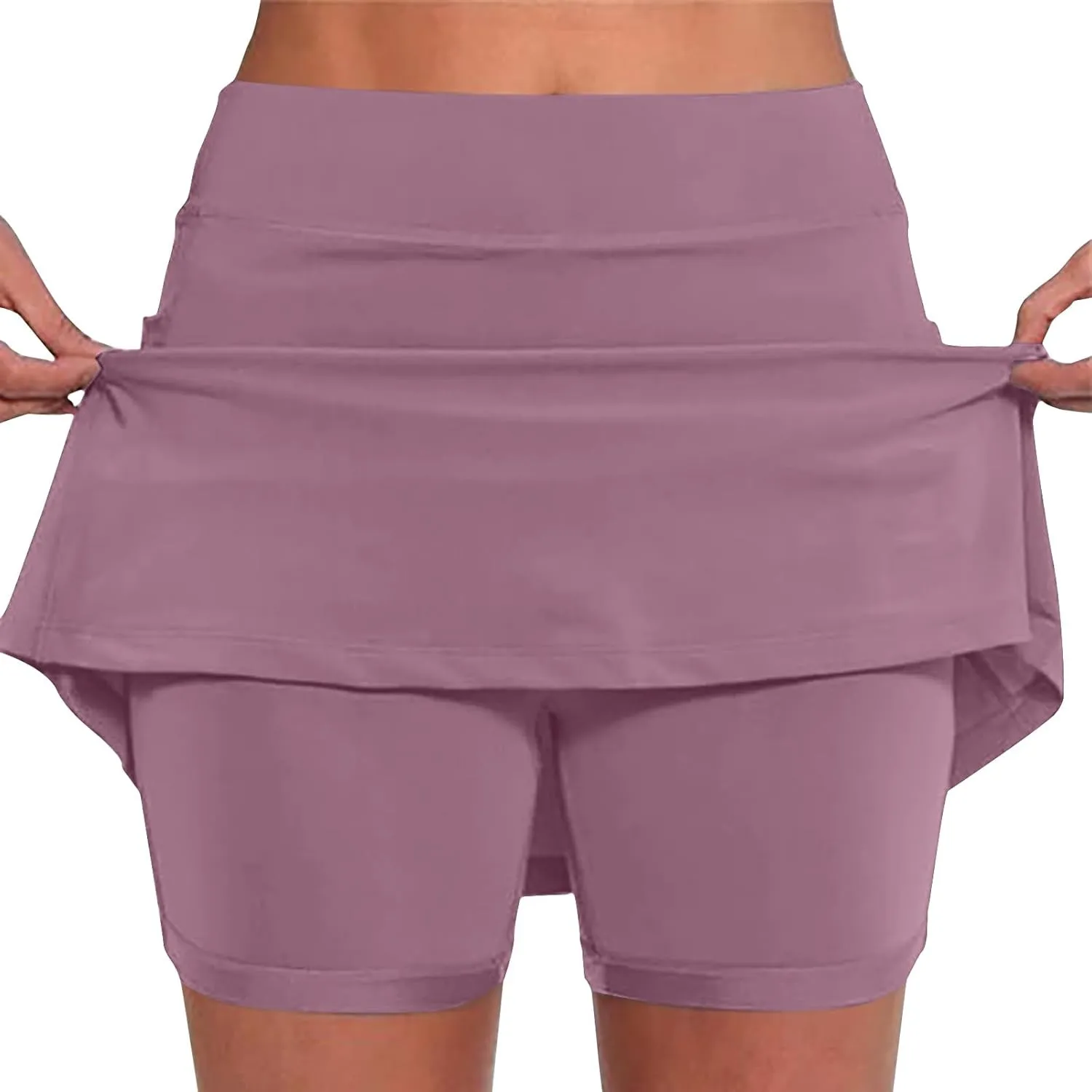 TANGNADE Tennis Skirts for Women Athletic Skorts Casual Plus Size Mid-Waist Golf Yoga Outfit Trendy Summer Clothes