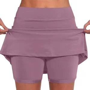 TANGNADE Tennis Skirts for Women Athletic Skorts Casual Plus Size Mid-Waist Golf Yoga Outfit Trendy Summer Clothes