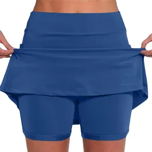 TANGNADE Tennis Skirts for Women Athletic Skorts Casual Plus Size Mid-Waist Golf Yoga Outfit Trendy Summer Clothes