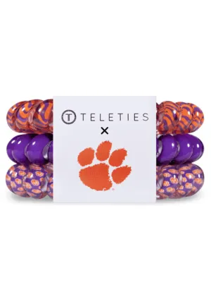 Teleties Spiral Hair Ties - Clemson