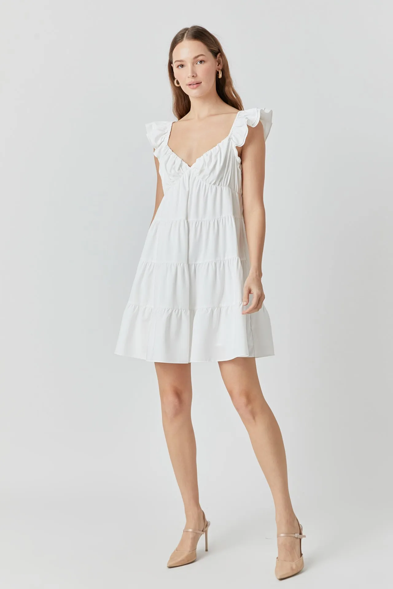Tiered Mini Dress
