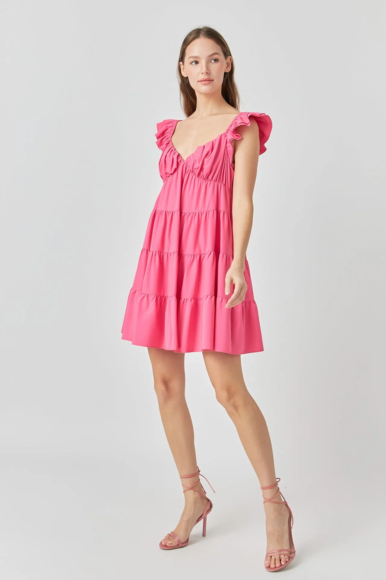 Tiered Mini Dress