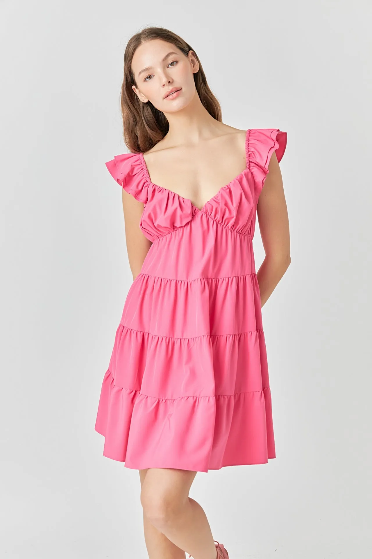 Tiered Mini Dress