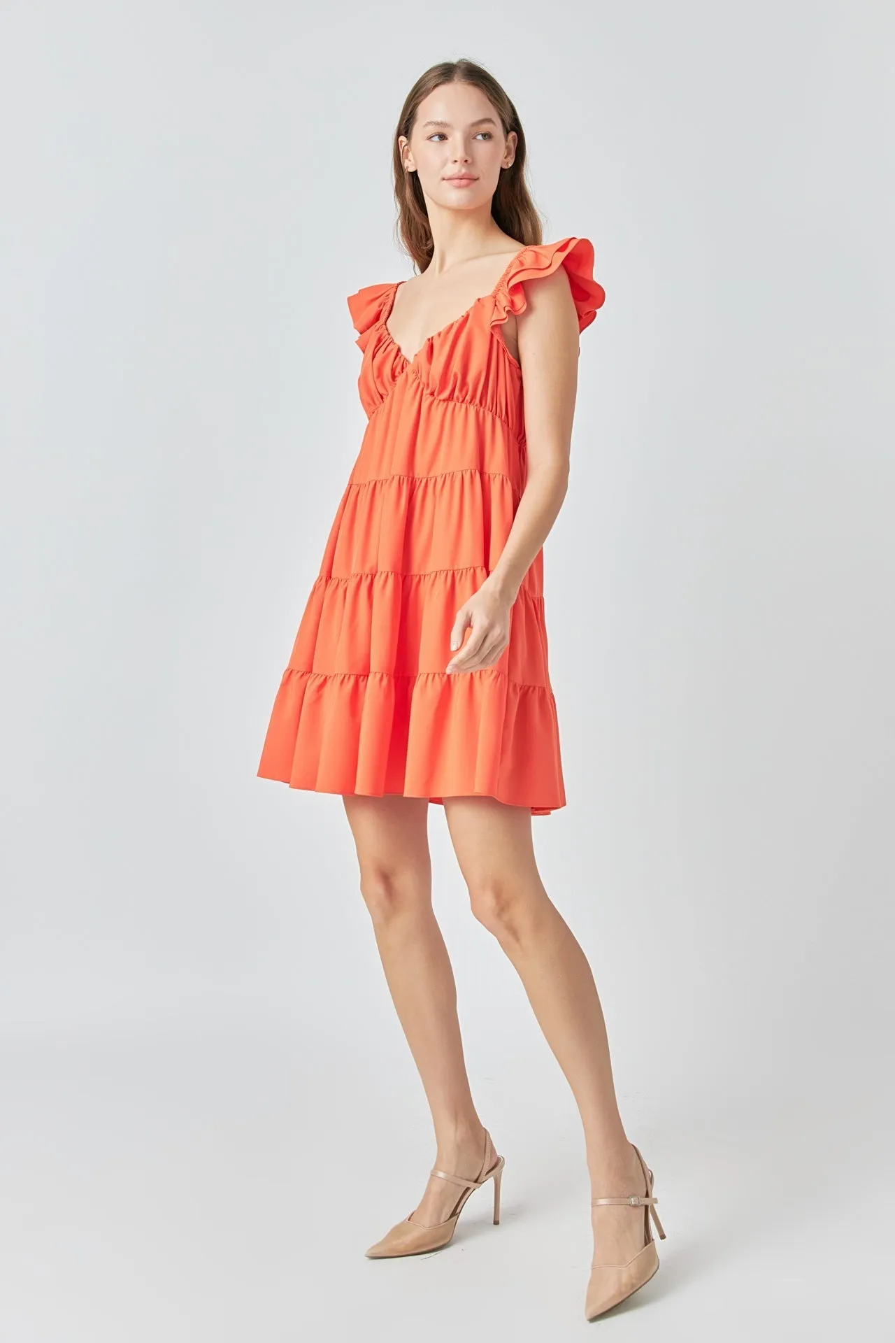 Tiered Mini Dress