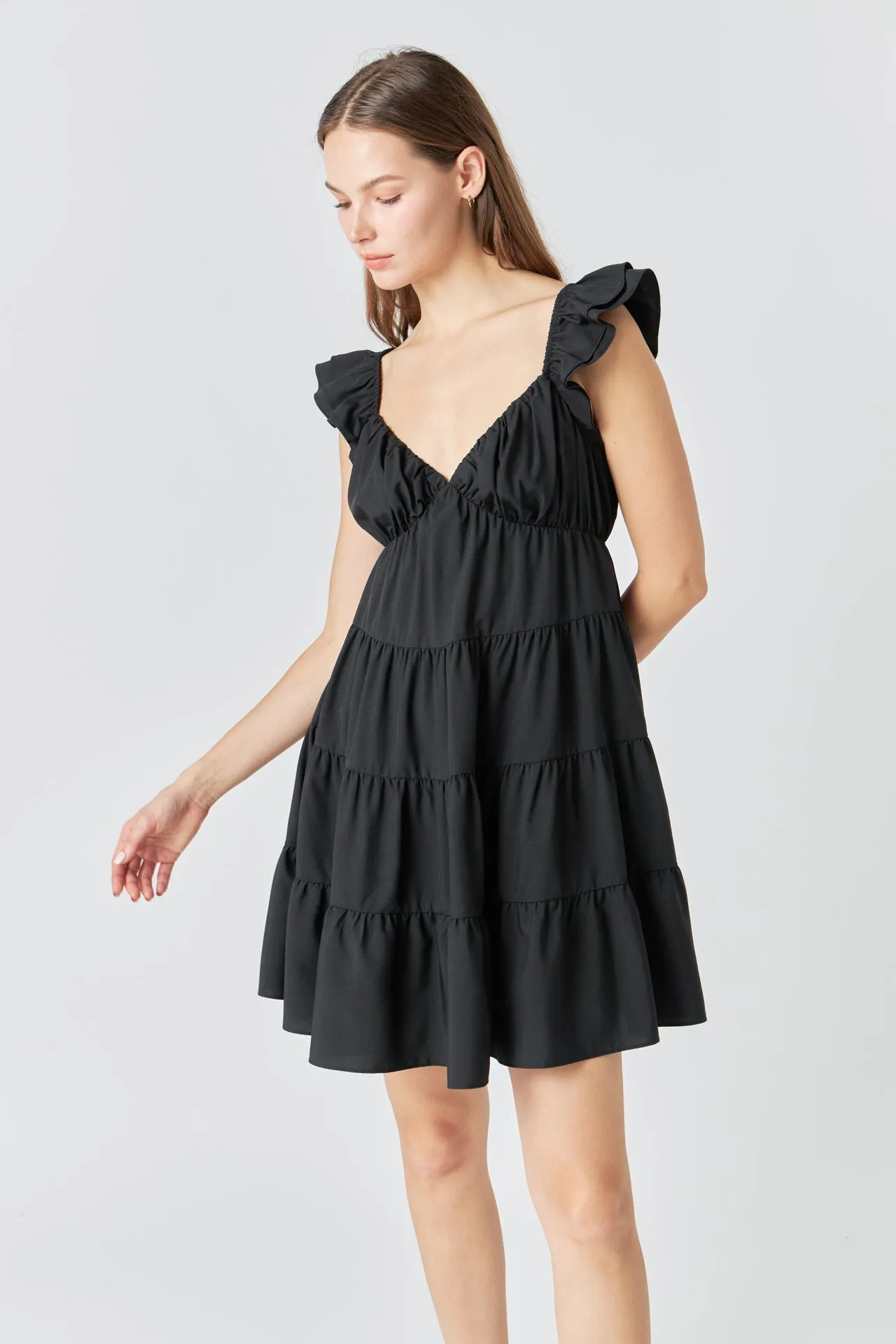Tiered Mini Dress