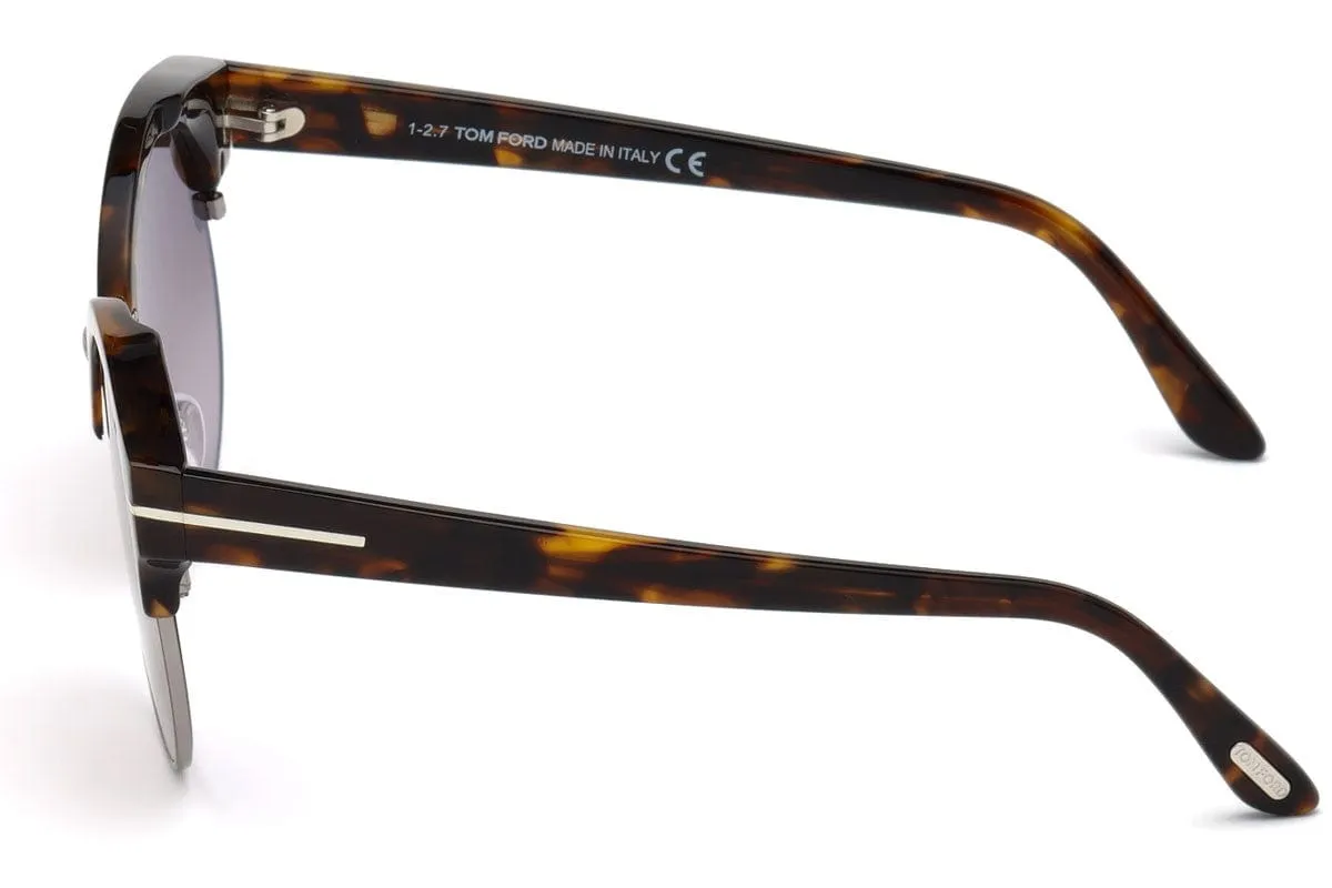 Tom Ford FT0608 55Z Alissa Havana Round Sunglasses