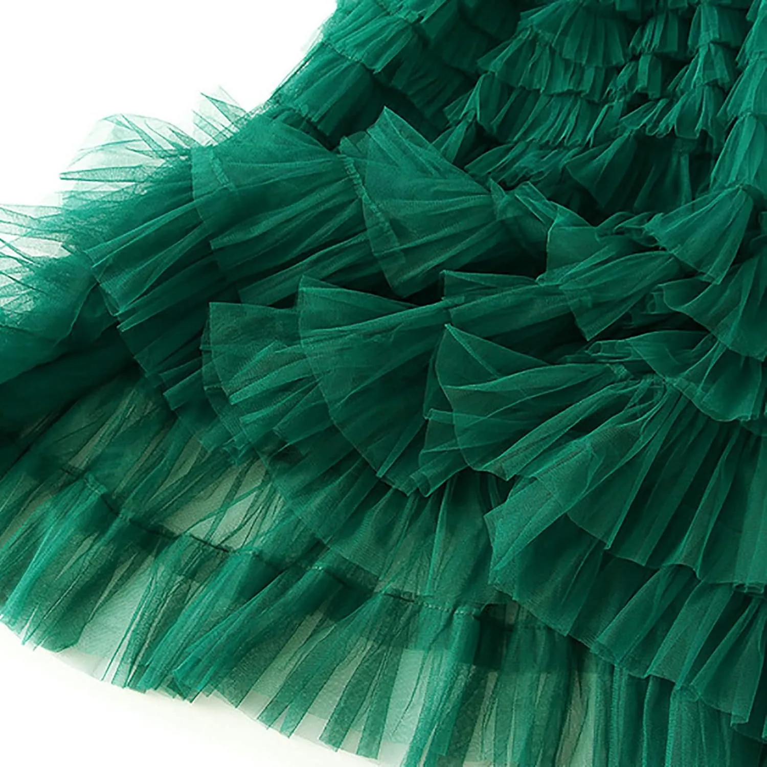 Tutu Skirt for Women Midi Tullu Skirt Bubble Fairy Skirt High Waisted Long Skirt A Line Tiered Tutus Puffy Maxi Skirt