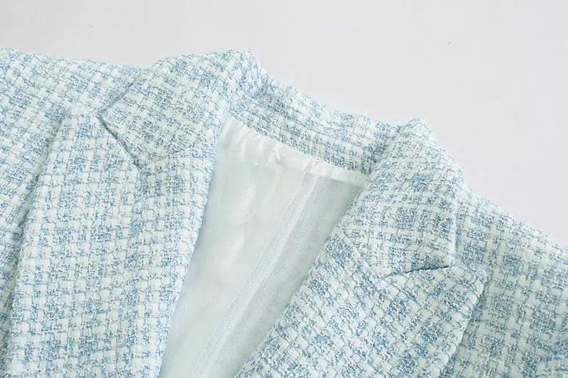 Tweed Blazer - Dames - Stijlvolle Milena Tweed met Perfecte Pasvorm en Tijdloos Design