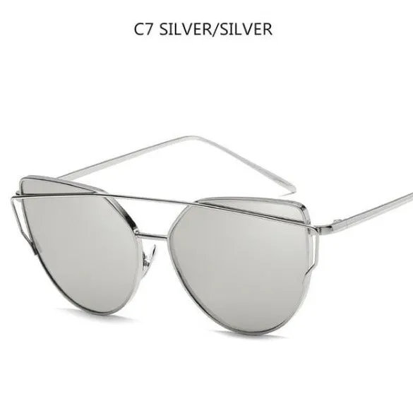 Twin-Beams Sunglasses with Coating Mirror