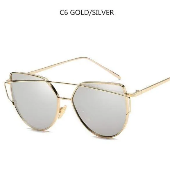 Twin-Beams Sunglasses with Coating Mirror