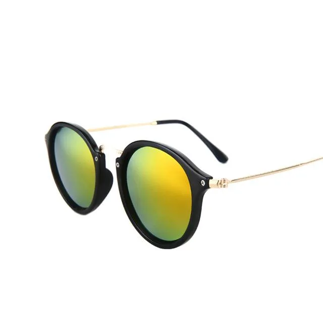 Vintage Black Mirror Sunglasses