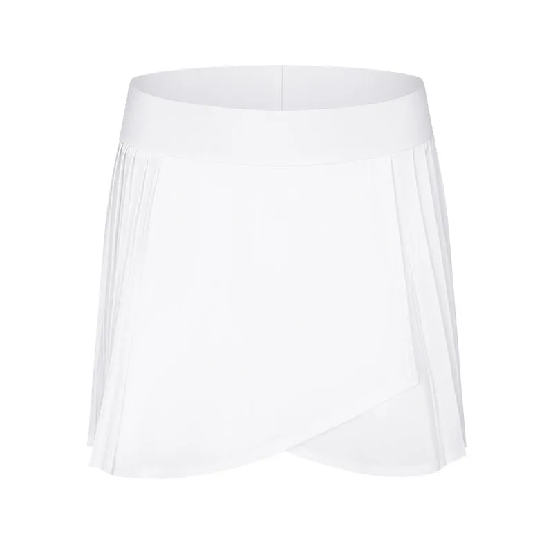 Water Cooled Cooling Three Points Exercise Skort Yoga Cross Front Pleated Skirt Tennis Skirt