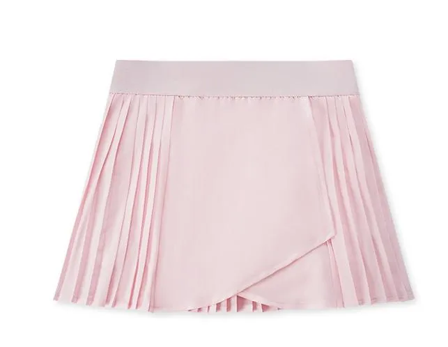Water Cooled Cooling Three Points Exercise Skort Yoga Cross Front Pleated Skirt Tennis Skirt