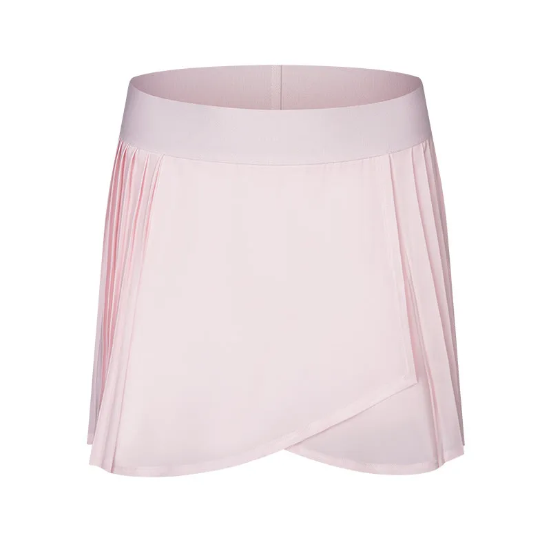 Water Cooled Cooling Three Points Exercise Skort Yoga Cross Front Pleated Skirt Tennis Skirt