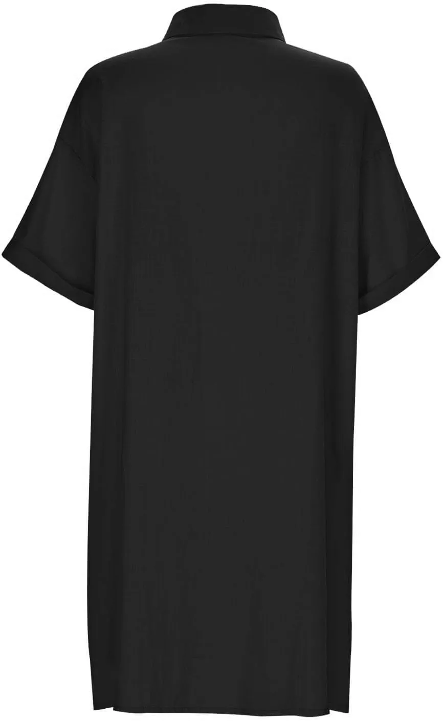 Wedding Guest Dresses for Women Button V Neck Lantern Sleeve Skull Graphic Loose Fit Swing High Waist A-line Shapewear Dress