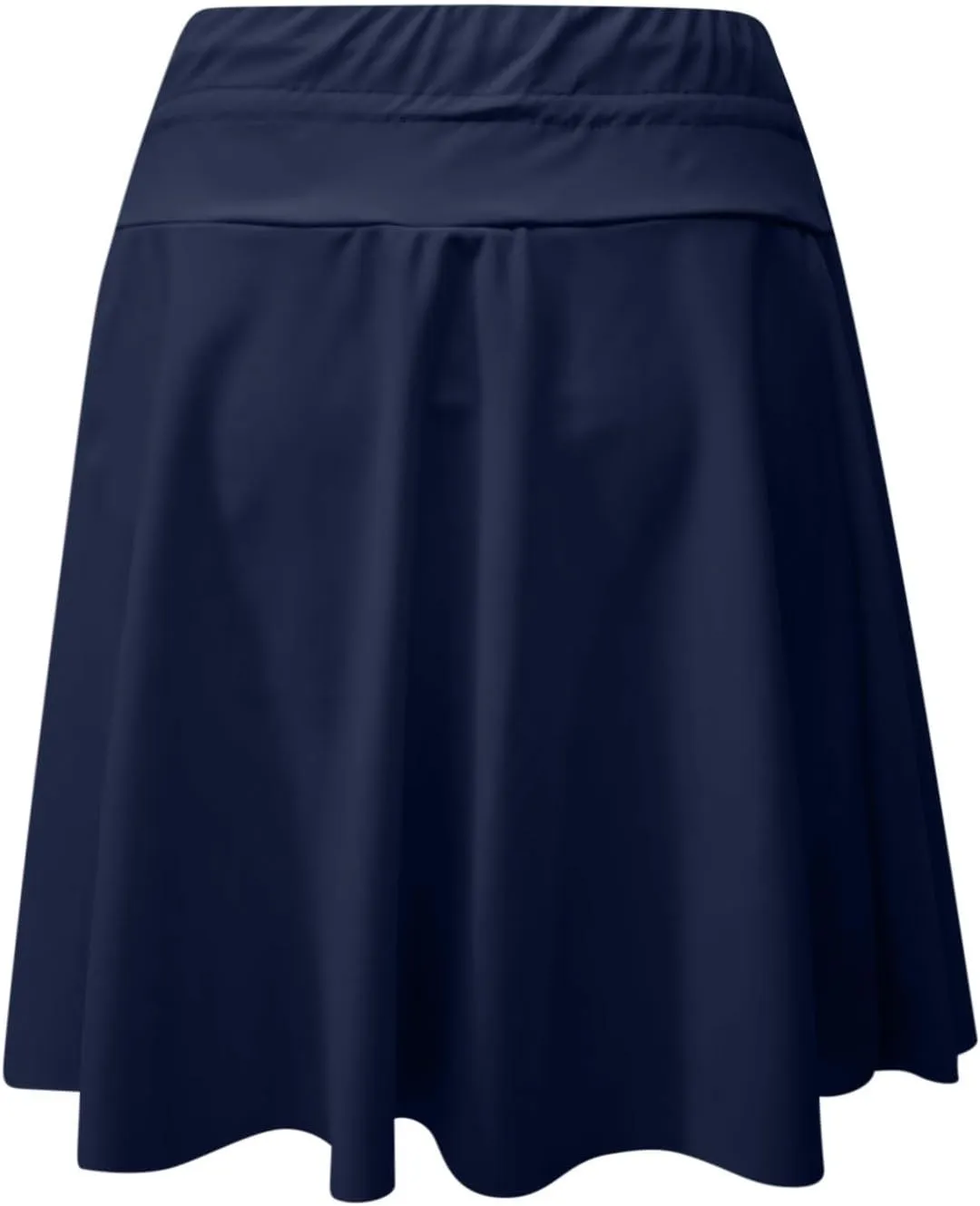 Women Swim Skirt Tummy Control Drawstring Skirts High Waist Skirts Quick Dry Swimsuit Bottoms with Zipper Pockets