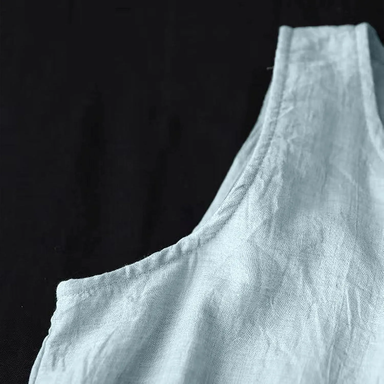 Womens Casual Cotton Linen Sleeveless Midi Dress Plus Size Loose Fit Flowy Tank Tops Dress Summer Beach Long Dresses