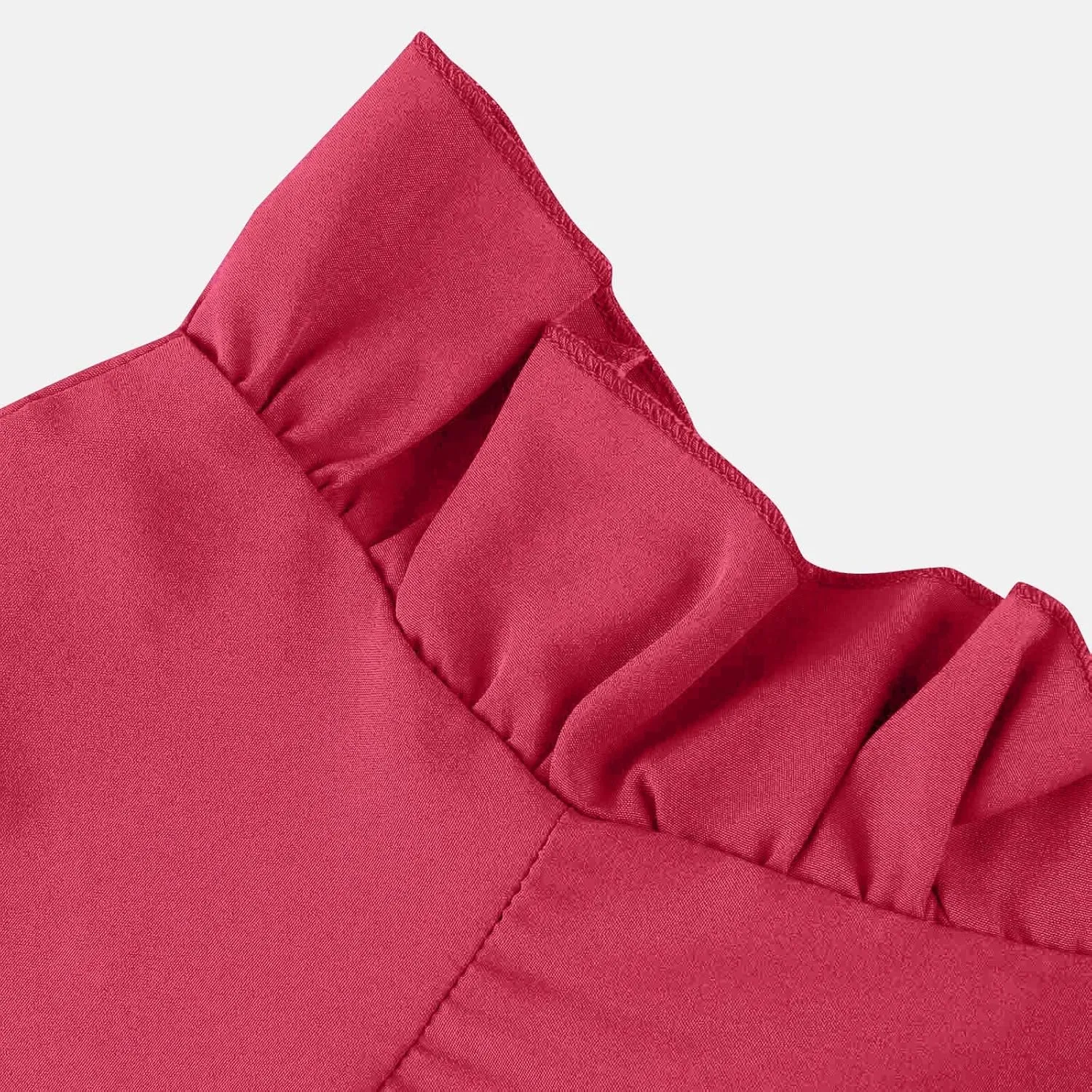 Women's Dress Ruffled Sleeve Graduation Dresses Solid Color Round Neck Short Summer Dress Vacation, S-5XL