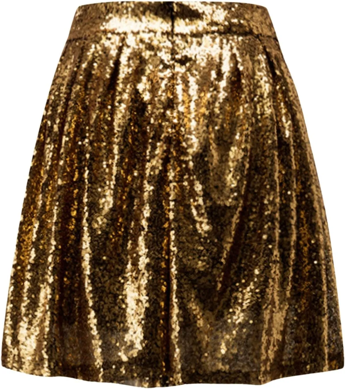 Women's Fashion High Waist Pleated Solid Color Short Skirt Loose Sequin Skirt Skirt for Women Tulle