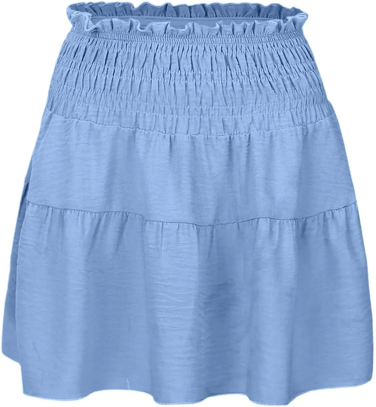 Women's Skirt Flowy A-Line Skirts High Waisted Peplum Mini Dress Summer Casual Y2K Pleated Cute Dress 2025 Fashion