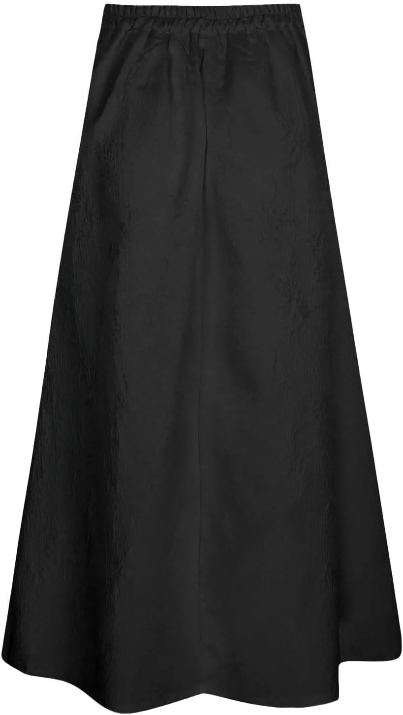 Women's Skirts Women's Casual Jacquard Pleated Skirt Ethnic High Waist Slimming A Line Midi Skirt