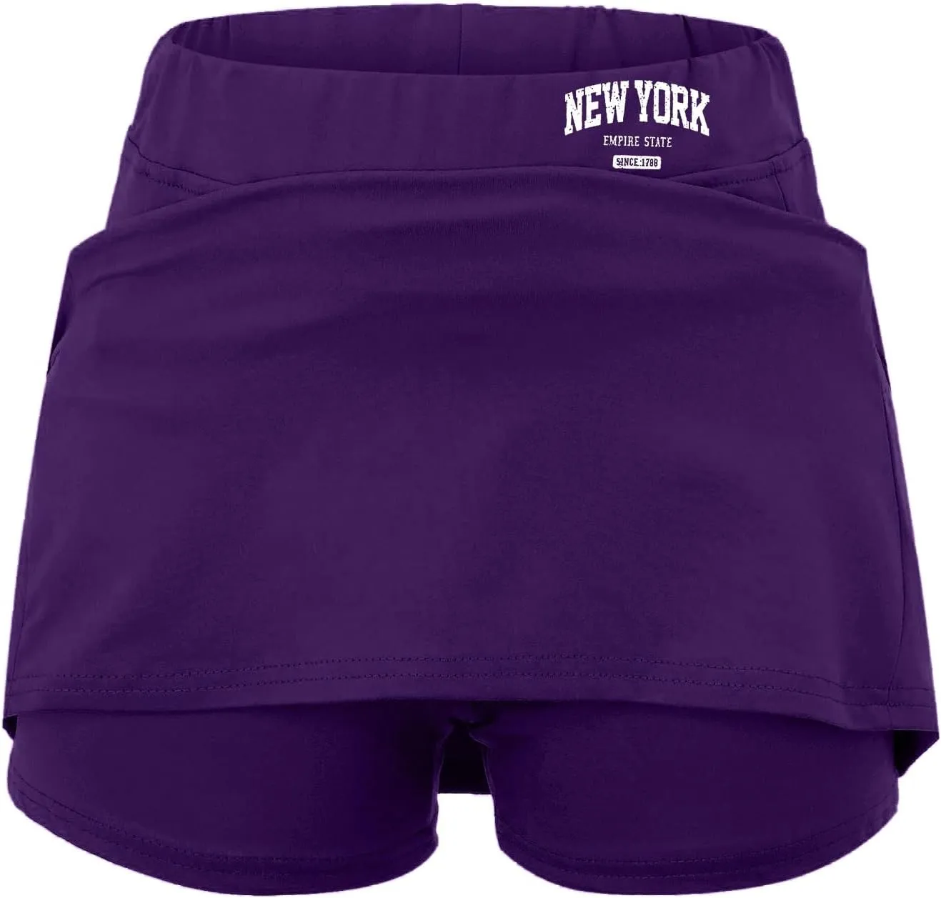 Womens Skorts with Pockets Tummy Control Activewear Tennis Skort Shorts 2 in 1 Summer Workout Golf Skirt with Pockets