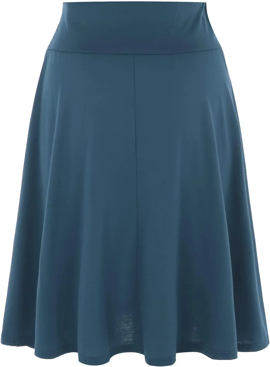 Women's Solid Color Casual High Waist Elastic Half Body Skirt Tulle Table Skirt