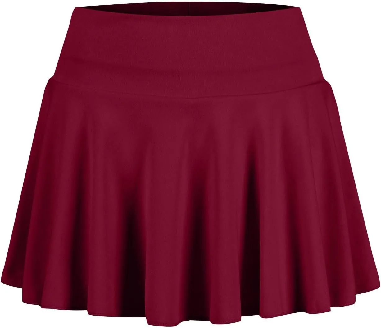 Women's Summer Athletic Loose Trendy Elastic High Waist Solid Color Yoga Fitness Tennis Skirts 2025 Inner Shorts, S-2XL