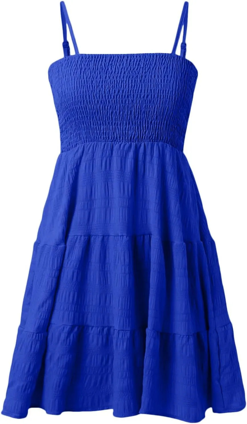 Women's Summer Split Thigh Spaghetti Strap Cami Midi Floral Dress High Waist Spaghetti Strap Pencil Dresses Cami Mini Dress