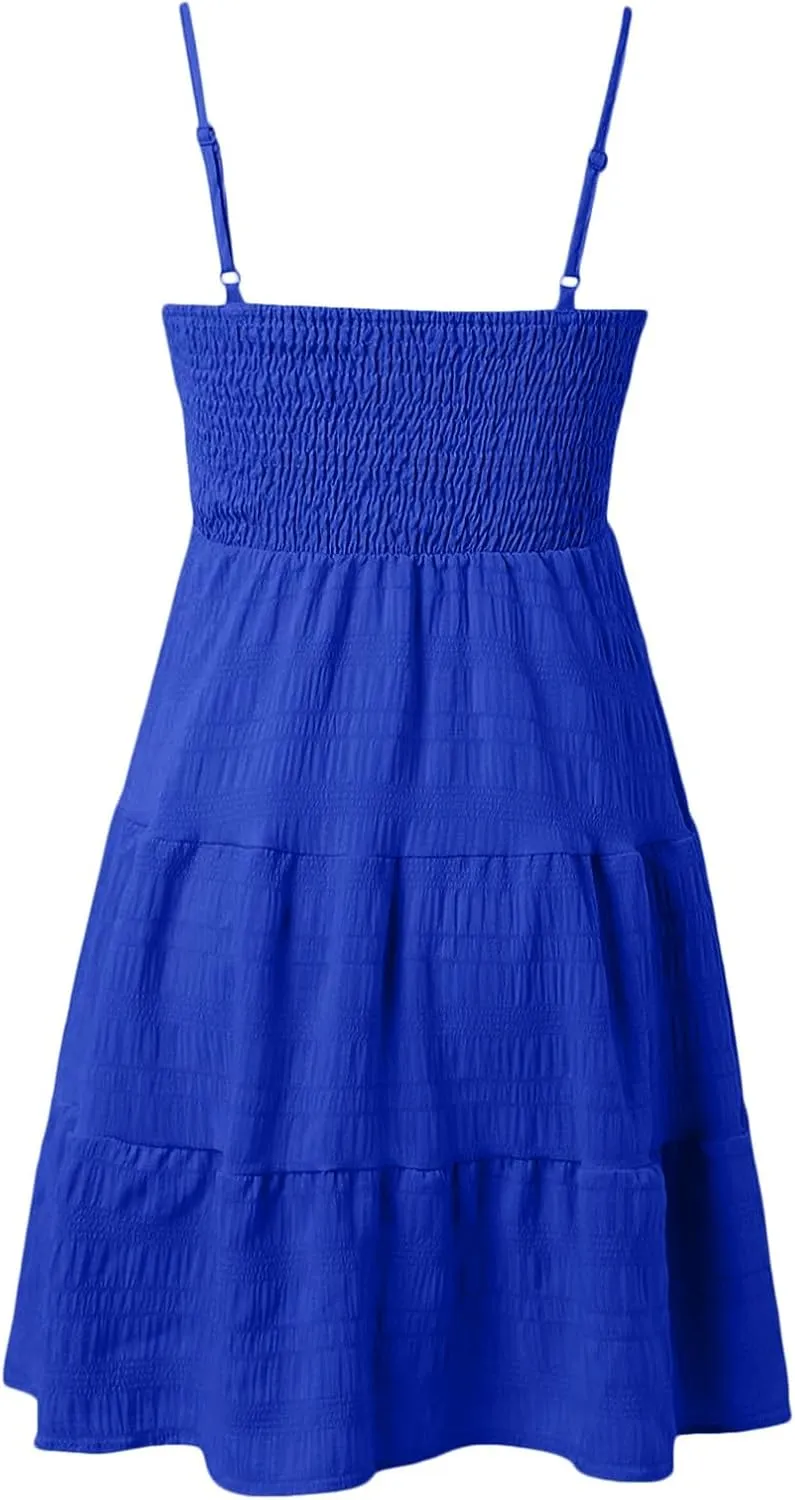 Women's Summer Split Thigh Spaghetti Strap Cami Midi Floral Dress High Waist Spaghetti Strap Pencil Dresses Cami Mini Dress