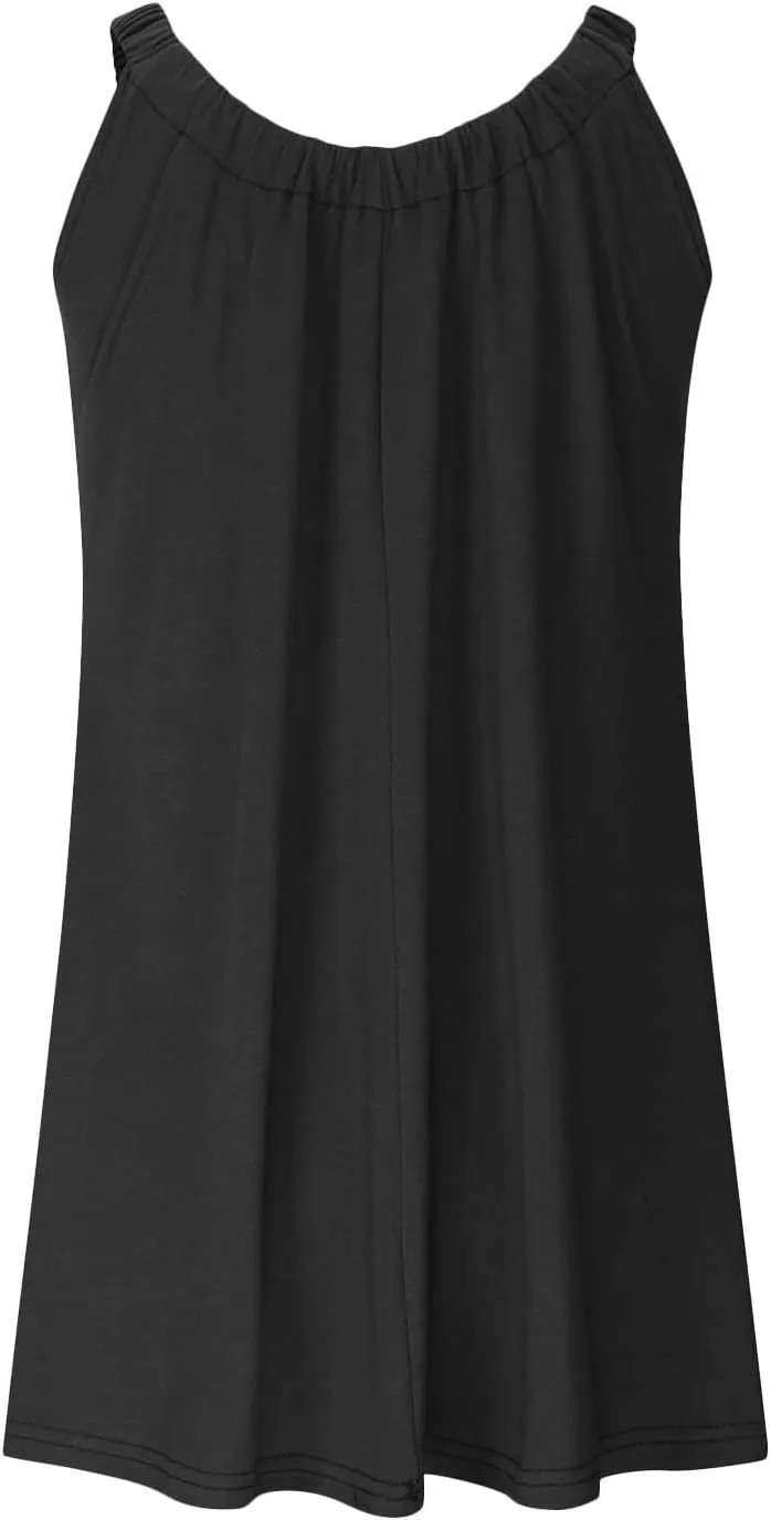 Womens Summer Sundresses Vest Sling Beach Dresses Bikini Beachwear Coverups Casual Vacation Mini Dress
