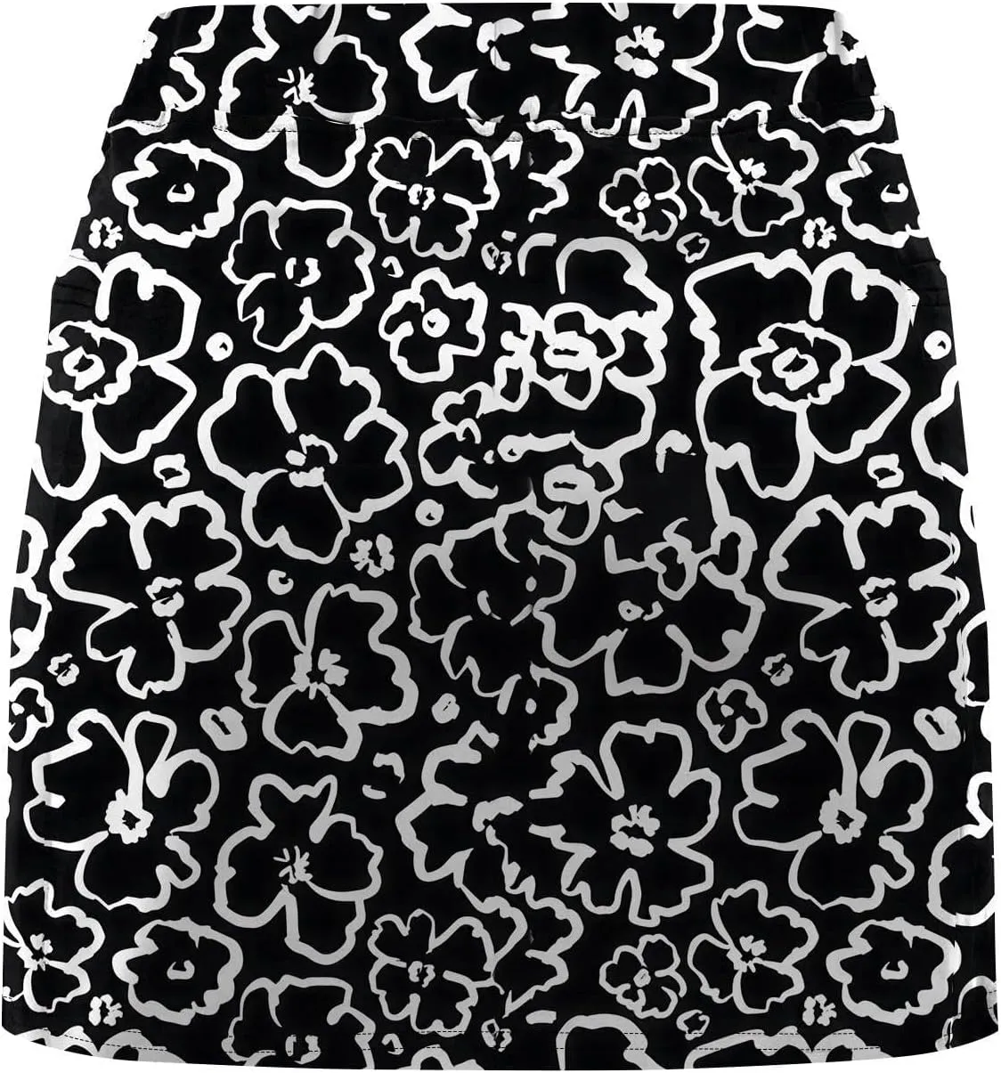Women's Tennis Golf Skirts Floral Printed High Waist Skorts with Pockets Athletic Sports Running Workout Inner Shorts