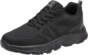 Womens Walking Shoes Slip on Memory Foam Non Slip Running Shoes Wide Width Breathable Gym Workout Shoes Lightweight Sneakers Indoor Outdoor