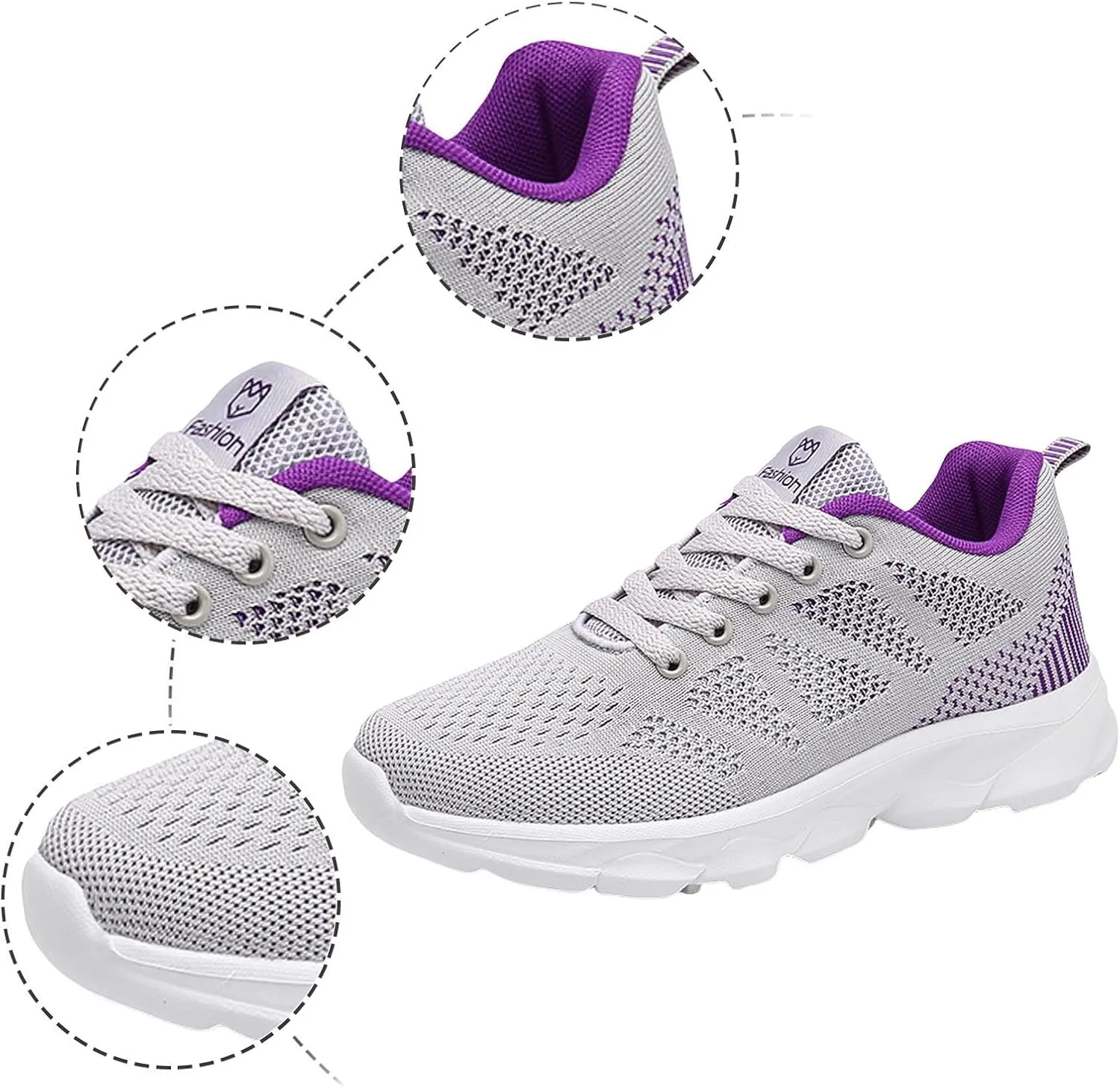 Womens Walking Shoes Slip on Memory Foam Non Slip Running Shoes Wide Width Breathable Gym Workout Shoes Lightweight Sneakers Indoor Outdoor